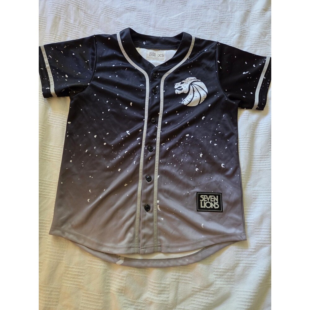 Seven Lions Black Gray Gateway Jersey Beyond The Veil Edm Rave Festival XS